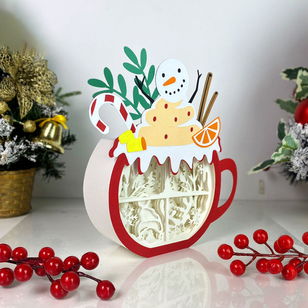 Christmas Reindeer – 3D Box SVG File for Cricut & Silhouette