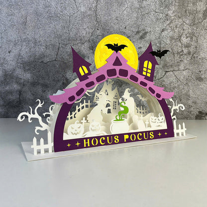 Halloween Witch – 3D Pop-Up Card SVG File for Cricut & Silhouette