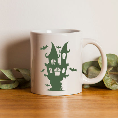 Spooky Castle With Bats - Cricut File - VEKTOR KRAFT
