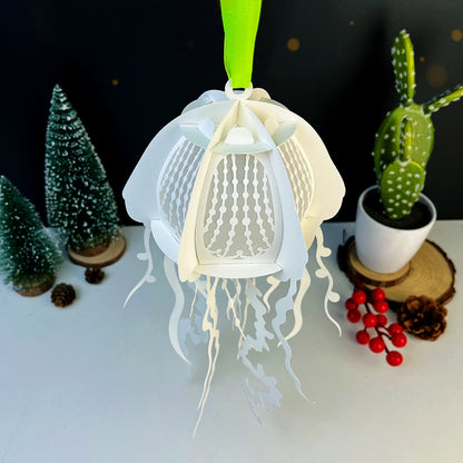 Jellyfish 3 - 3D Animal Paper Cut Lantern File  - Cricut File  - VEKTOR KRAFT