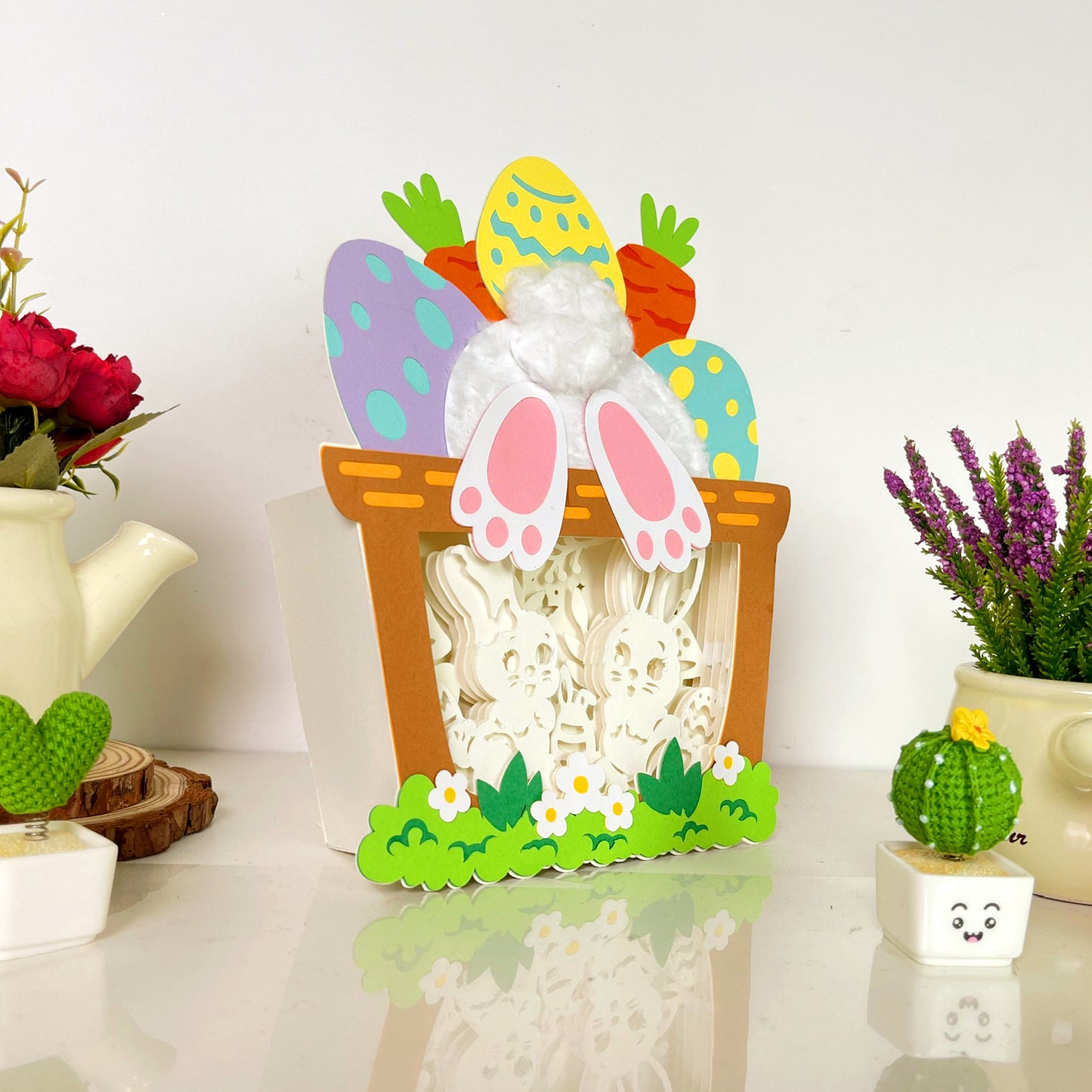 Easter Bunny 3 – 3D Easter Basket Box File - Cricut File - VEKTOR KRAFT