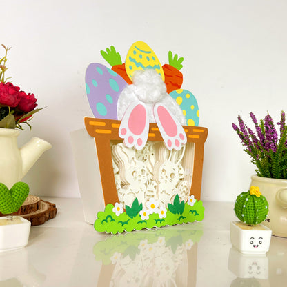Easter Bunny 3 – 3D Easter Basket Box File - Cricut File - VEKTOR KRAFT