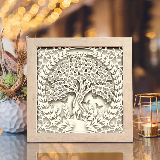 Heart Tree 1 – 3D Shadow Box SVG File for Cricut & Silhouette