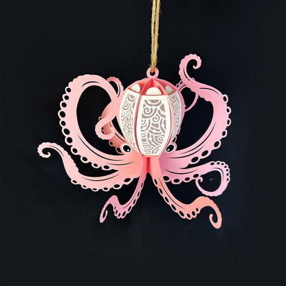 Octopus 3 - 3D Animal Paper Cut Lantern File  - Cricut File  - VEKTOR KRAFT