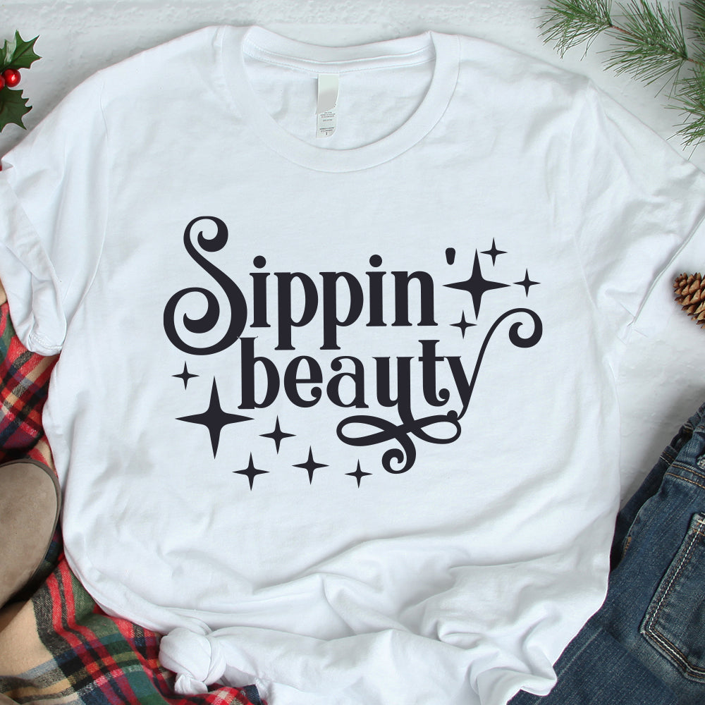 Sippin Beauty - Cricut File - VEKTOR KRAFT