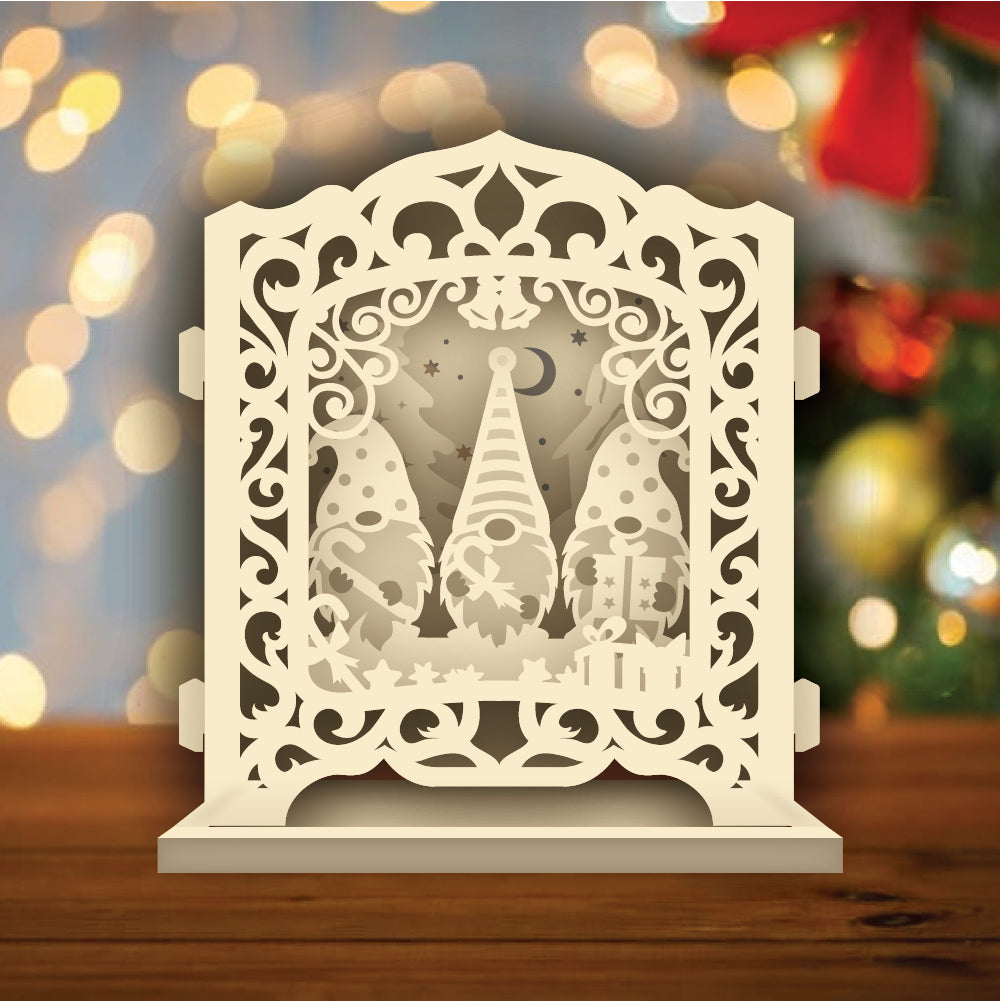 Christmas Gnome – 3D Pop-Up Card SVG File for Cricut & Silhouette