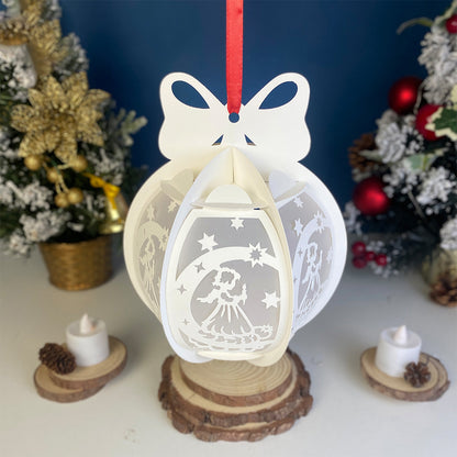 Xmas Angel – 3D Lantern SVG File for Cricut & Silhouette