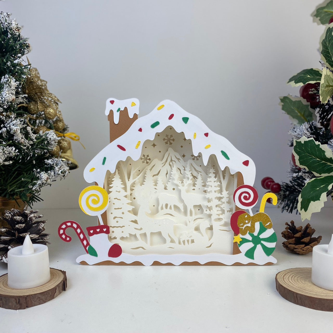 Christmas Deer – 3D Box SVG File for Cricut & Silhouette