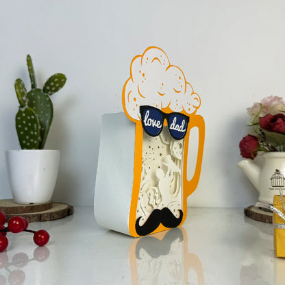 Father's Day – 3D Beer Box File - Cricut File - VEKTOR KRAFT