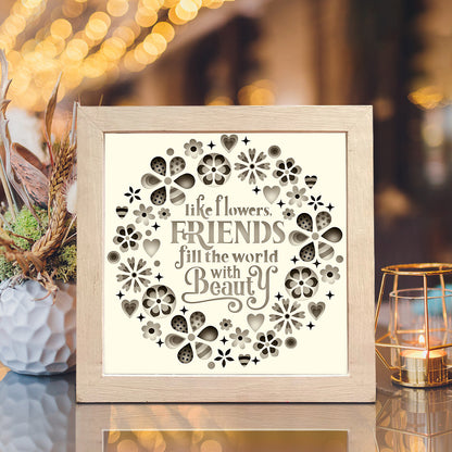 Friendship Quote – 3D Shadow Box SVG File for Cricut & Silhouette