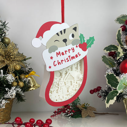 Christmas Snowman 2 – 3D Box SVG File for Cricut & Silhouette