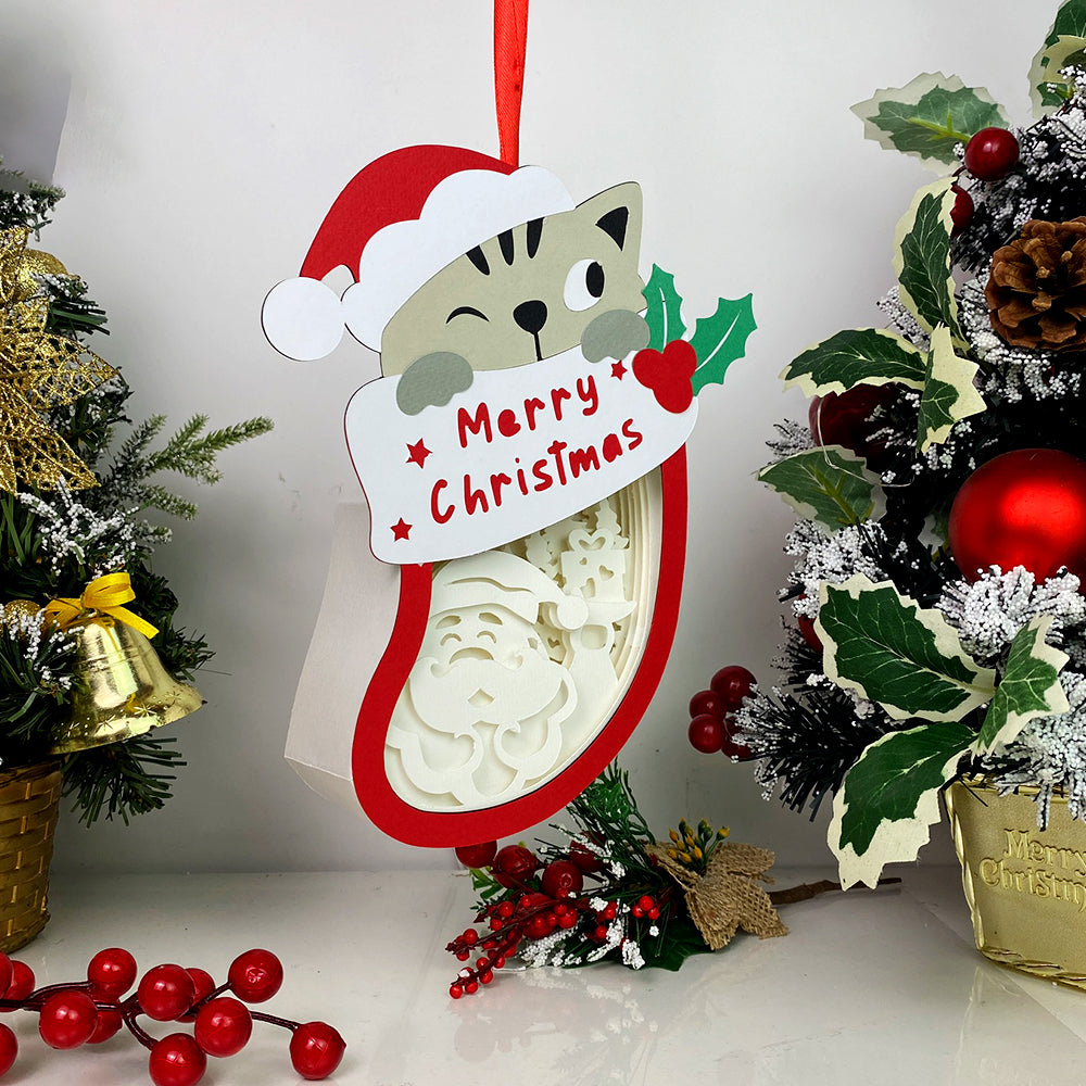 Santa Claus – 3D Box SVG File for Cricut & Silhouette