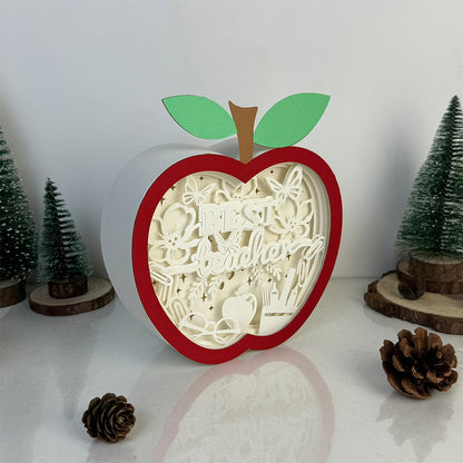 Best Teacher – 3D Box SVG File for Cricut & Silhouette