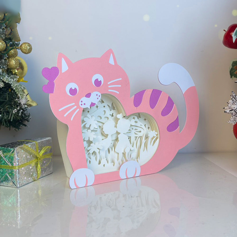 Couple – 3D Cat Heart Box File - Cricut File - VEKTOR KRAFT