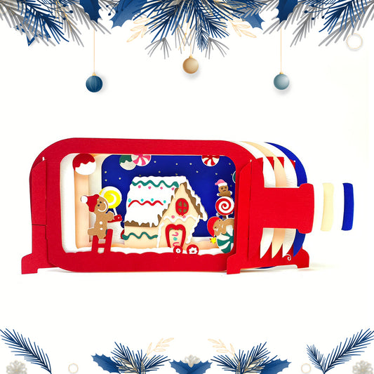 Gingerbread Man – 3D Pop-up Bottle File - Cricut File - VEKTOR KRAFT