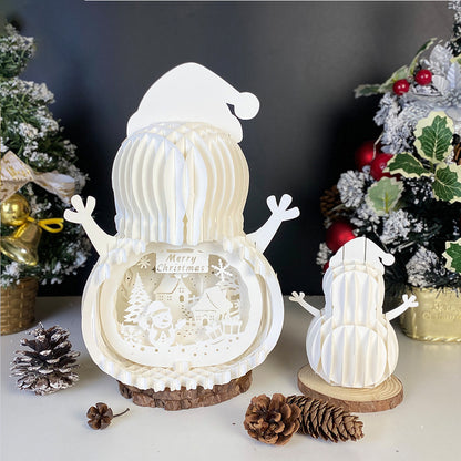 Christmas Snowman – 3D Pop-Up Card SVG File for Cricut & Silhouette