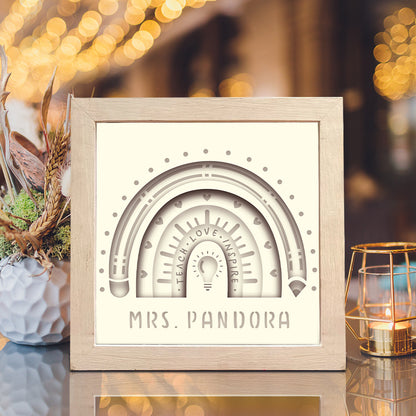 Teacher Gift – 3D Shadow Box SVG File for Cricut & Silhouette