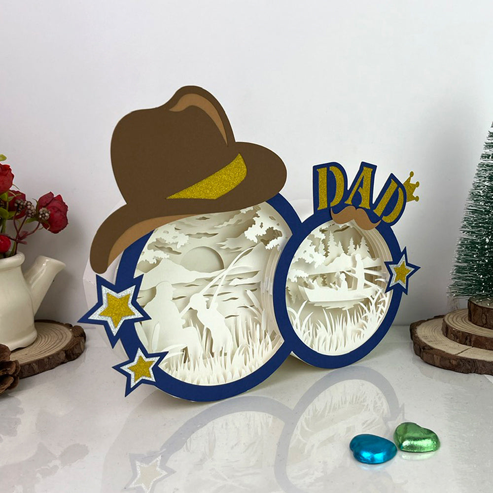 Fishing – 3D Box SVG File for Cricut & Silhouette