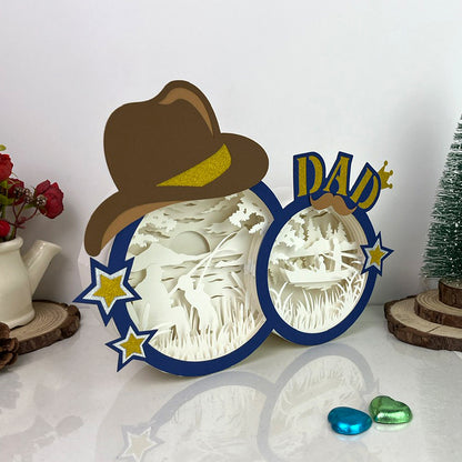 Fishing – 3D Box SVG File for Cricut & Silhouette