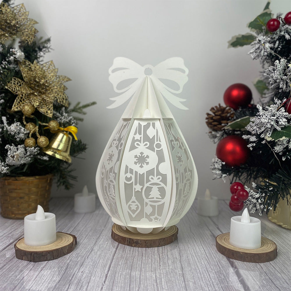 Christmas Balls – 3D Lantern SVG File for Cricut & Silhouette