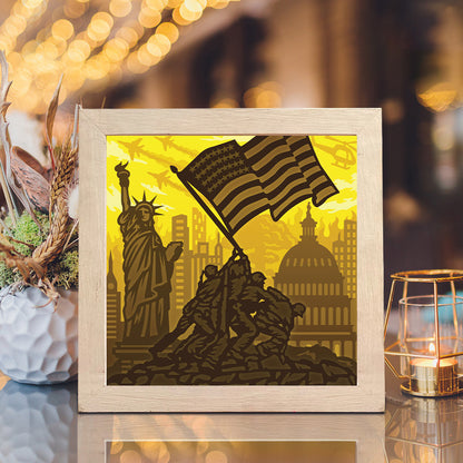 Marines 2 – 3D Lightbox SVG File for Cricut & Silhouette