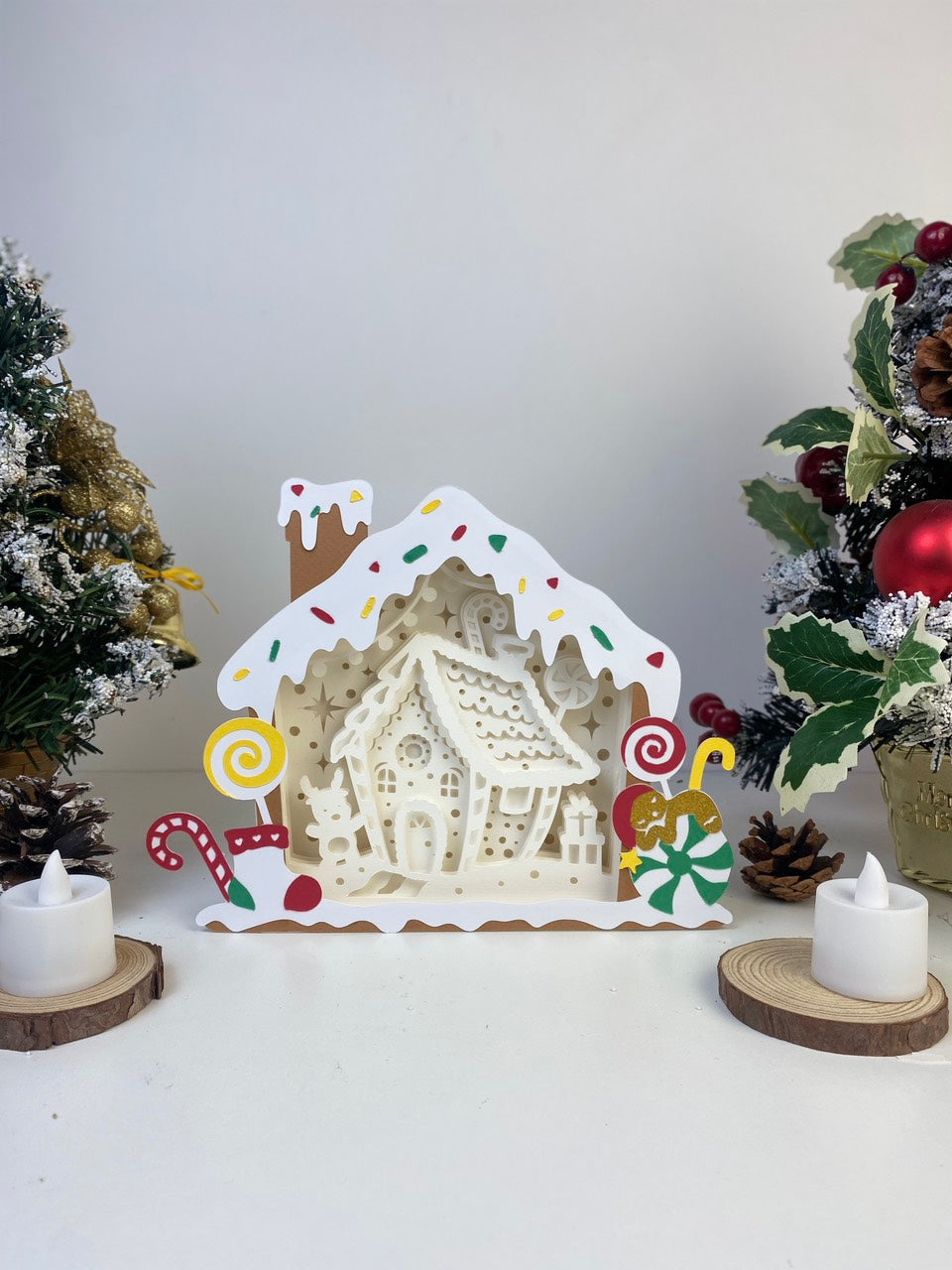 Gingerbread House – 3D Box SVG File for Cricut & Silhouette