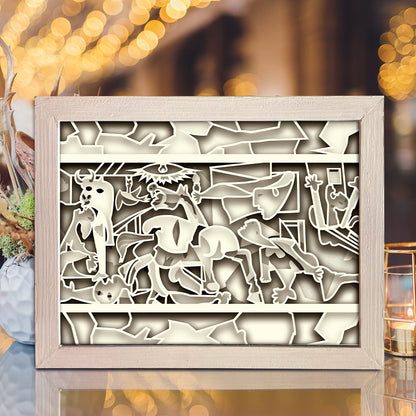 Guernica – 3D Shadow Box SVG File for Cricut & Silhouette