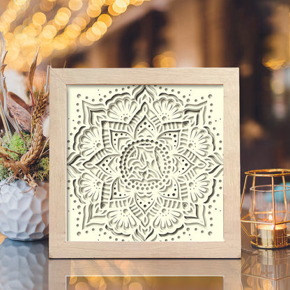 Monogram Mandala – 3D Shadow Box SVG File for Cricut & Silhouette