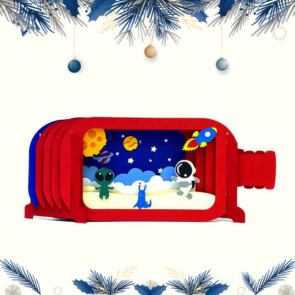 Astronaut – 3D Pop-Up Card SVG File for Cricut & Silhouette