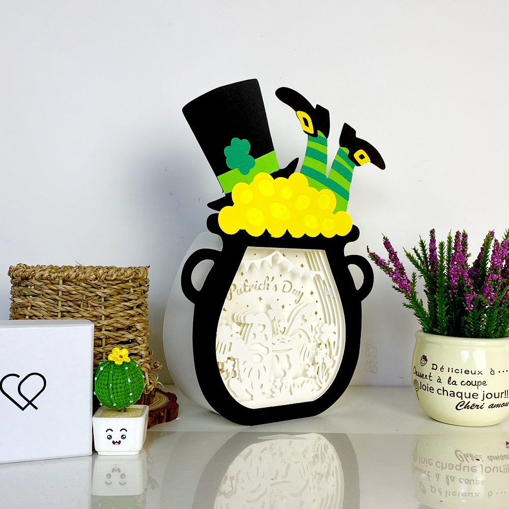 St.Patrick's Day 3 – 3D Lucky Pot Box File - Cricut File - VEKTOR KRAFT