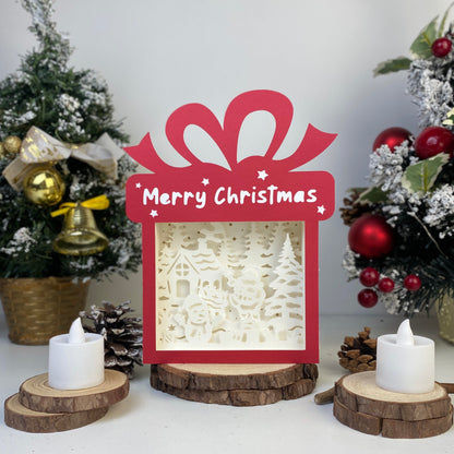 Christmas Snowman – 3D Box SVG File for Cricut & Silhouette
