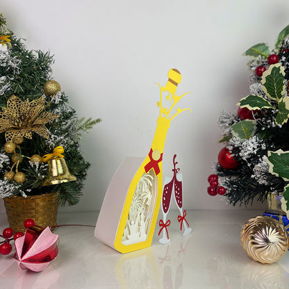 Firework – 3D Champagne Box  File - Cricut File - VEKTOR KRAFT