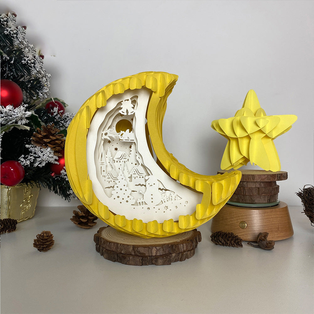 Christmas Village – 3D Pop-Up Card SVG File for Cricut & Silhouette