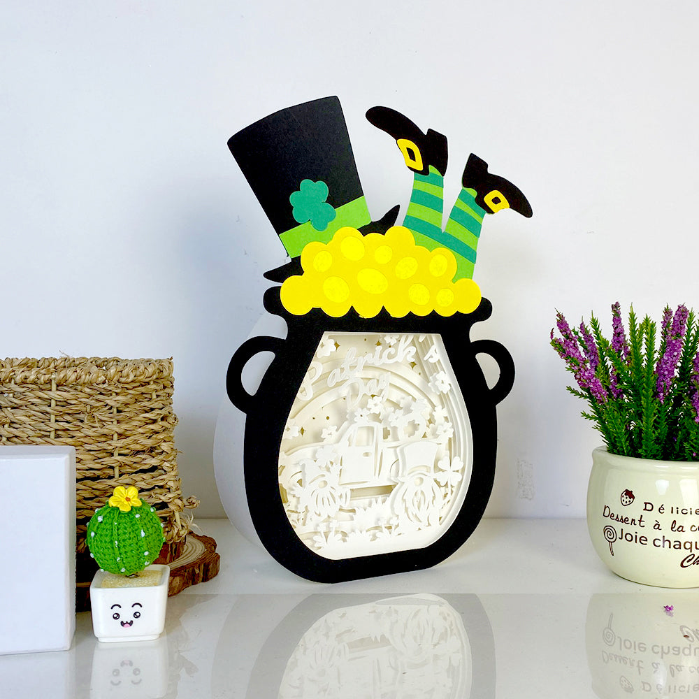 St.Patrick's Day 1 – 3D Lucky Pot Box File - Cricut File - VEKTOR KRAFT