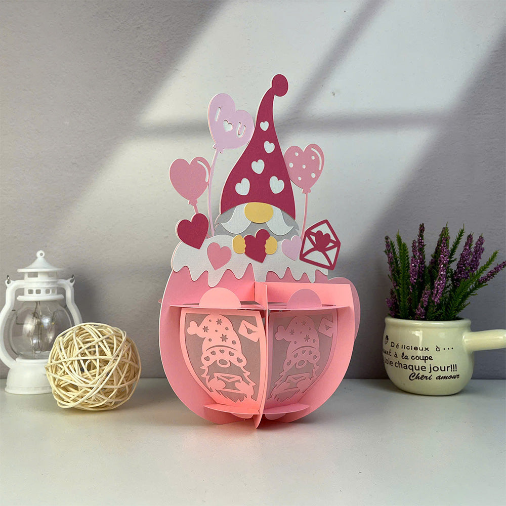 Hot Cocoa Cup Valentine - 3D Valentine Paper Lantern File  - Cricut File  - VEKTOR KRAFT