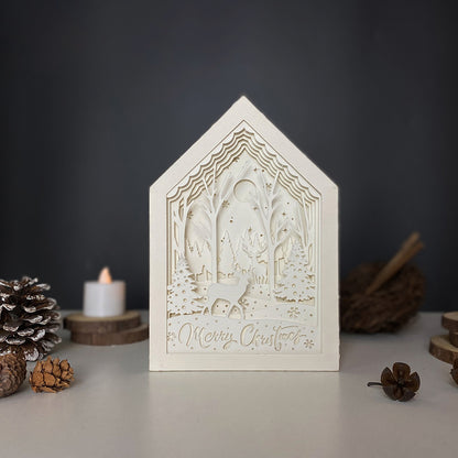 Merry Christmas 2 – 3D Box SVG File for Cricut & Silhouette