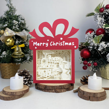 Christmas Train – 3D Box SVG File for Cricut & Silhouette