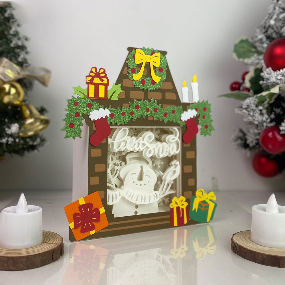 Christmas Snowman – 3D Box SVG File for Cricut & Silhouette