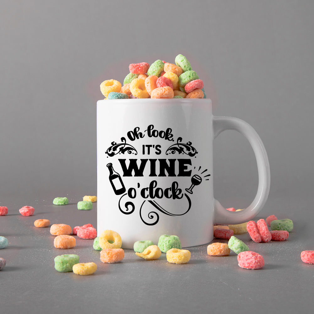 Oh Look It's Wine O'Clock - Cricut File - VEKTOR KRAFT