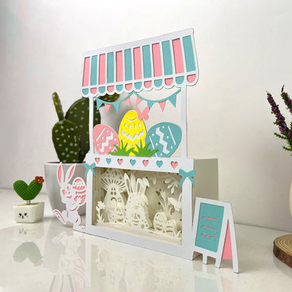 Gnome Easter – 3D Easter Shop Box File - Cricut File - VEKTOR KRAFT