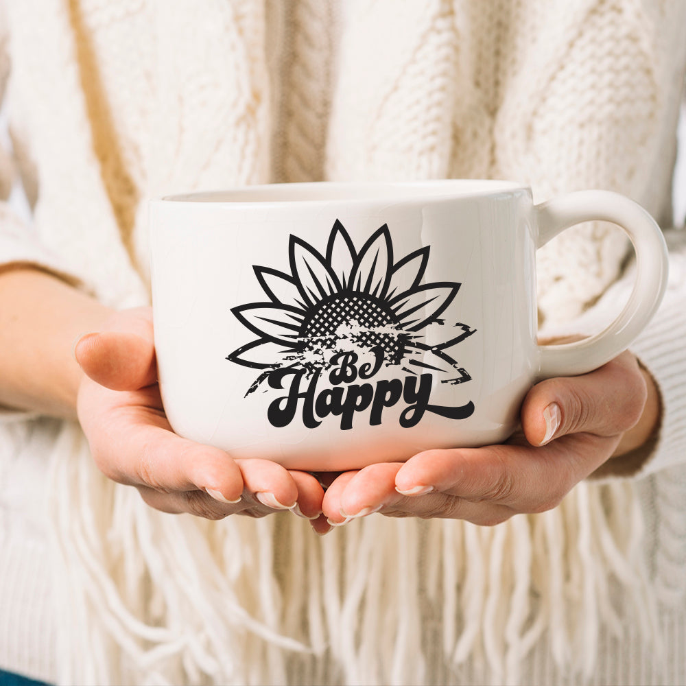 Be Happy – 3D Lightbox SVG File for Cricut & Silhouette