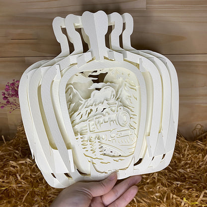 Train – 3D Pop-Up Card SVG File for Cricut & Silhouette
