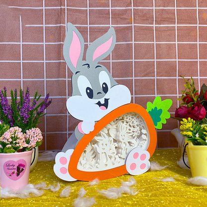 Bunny Easter 2  – 3D Carrot Box 3 File - Cricut File - VEKTOR KRAFT