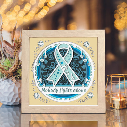 Cancer Awareness Ribbon – 3D Shadow Box SVG File for Cricut & Silhouette