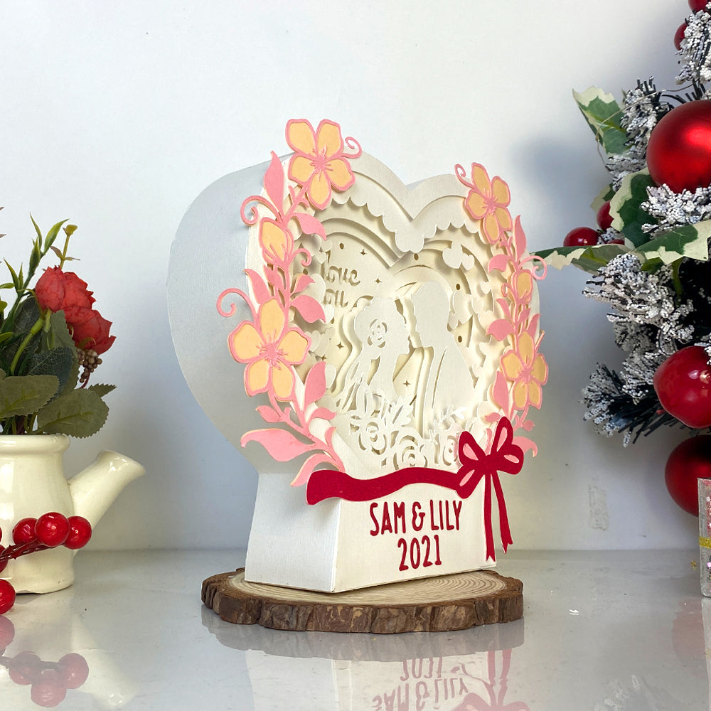 Love 5 – 3D Custom Heart Box  File - Cricut File - VEKTOR KRAFT