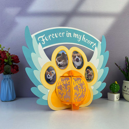 Memorial Pet Dog - 3D Animal Paper Cut Lantern File  - Cricut File  - VEKTOR KRAFT