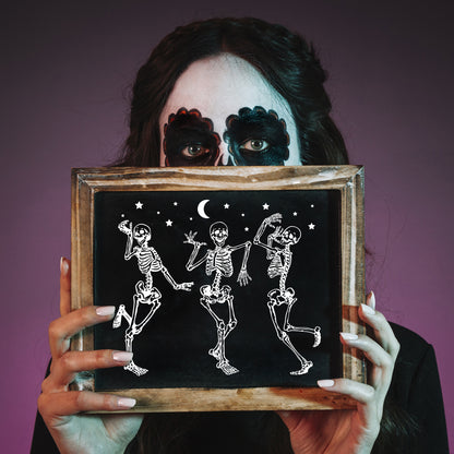 Dancing Skeletons – 3D Lantern SVG File for Cricut & Silhouette