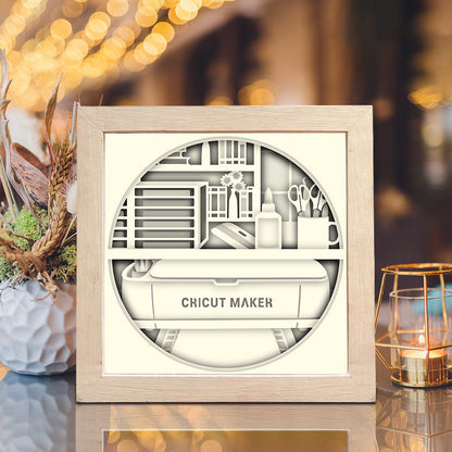 Create Crafter – 3D Shadow Box SVG File for Cricut & Silhouette
