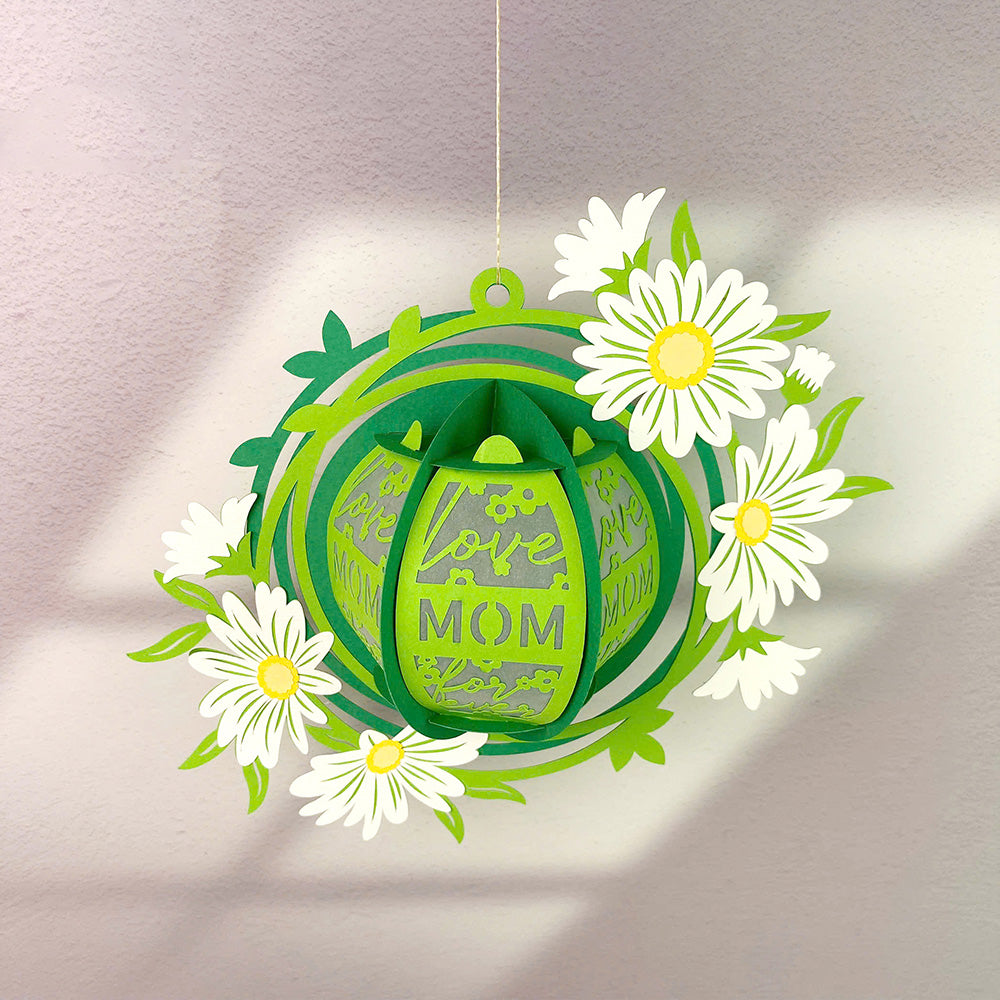 Mother's Day Love Mom - 3D Family Lantern File  - Cricut File  - VEKTOR KRAFT