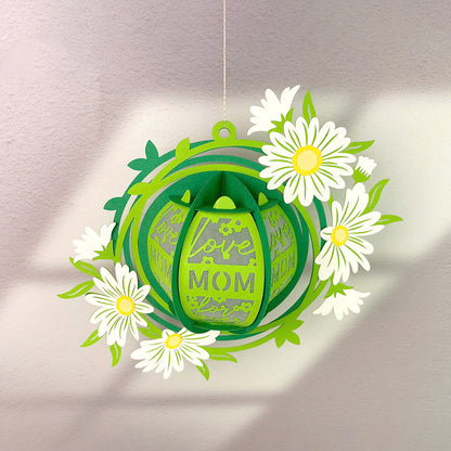 Mother's Day Love Mom - 3D Family Lantern File  - Cricut File  - VEKTOR KRAFT